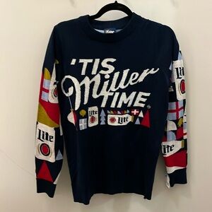 Miller Lite Christmas Sweater Beer Mens Size Small Unisex